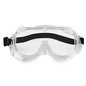 6 Inch Clear Safety Goggles, Meets ANSI Z87.1 Safety Standards (Pack of 10)